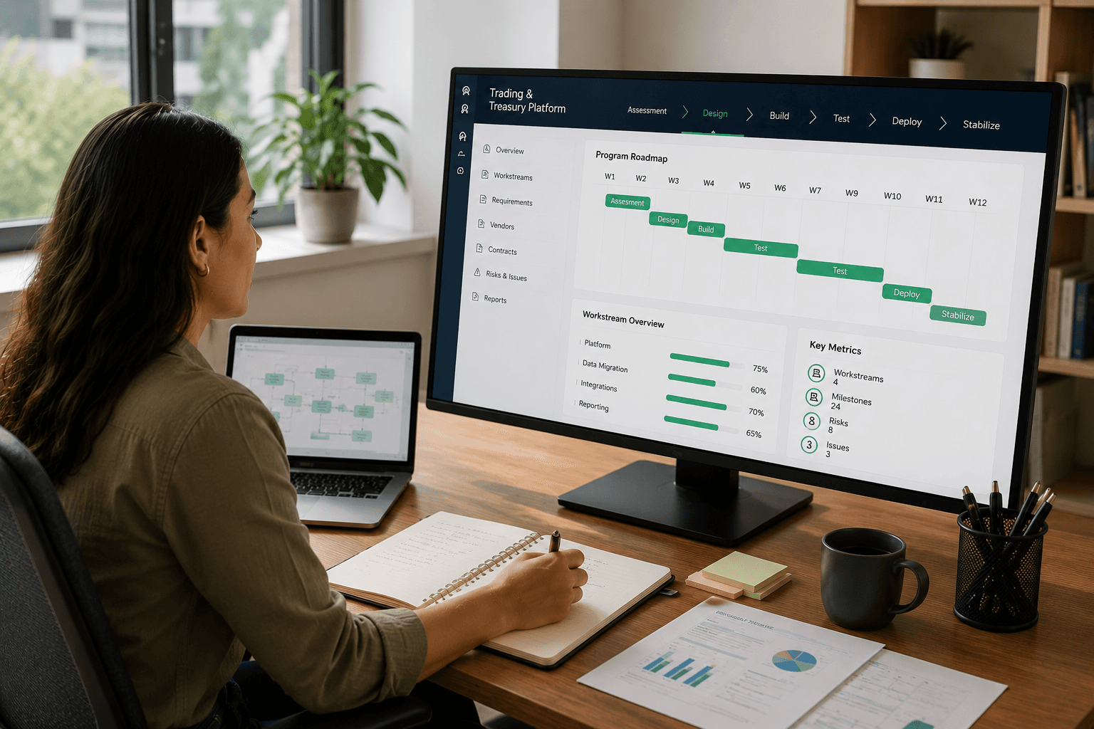 Programmmanagement für eine End-to-End Transformation der Trading-Plattform